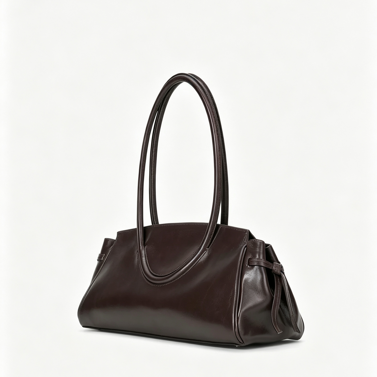 Langarm Schultertasche mit Seitenbändern