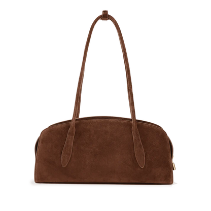Wildleder Baguette Tasche mit Reißverschluss