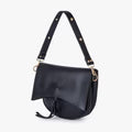 Satteltasche aus veganem Leder mit verstellbarem Gurt und Fransen