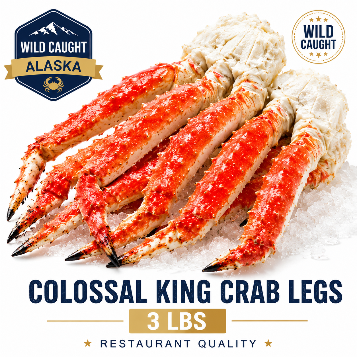 Premium Alaskan king crab legs