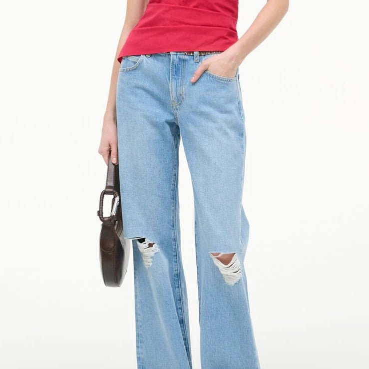 Vintage Halbmond Schultertasche mit geflochtenem Gurt