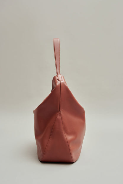 Minimalistische Hobo Schultertasche mit Reißverschlussbeutel