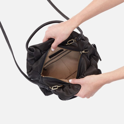 Weiche Handtasche mit abnehmbarem Umhängegurt