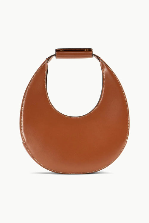 Mondtasche aus glattem Leder mit Magnetverschluss