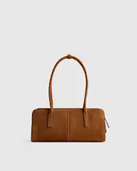 Lange Wildleder Baguette Schultertasche