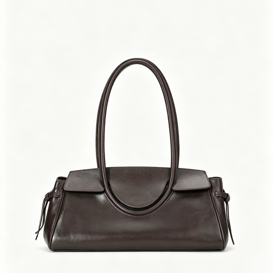 Langarm Schultertasche mit Seitenbändern