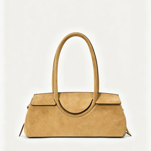 Wildleder Baguette Schultertasche