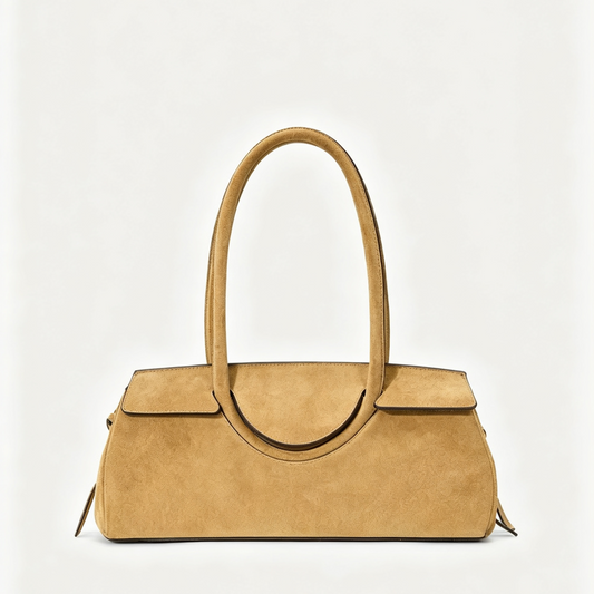 Wildleder Baguette Schultertasche
